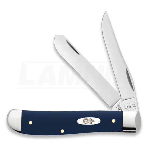 Case Cutlery Navy Blue Synthetic Smooth Mini Trapper linkkuveitsi 23613