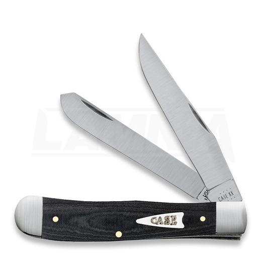 Pocket knife Case Cutlery Black Micarta Smooth Trapper 27730