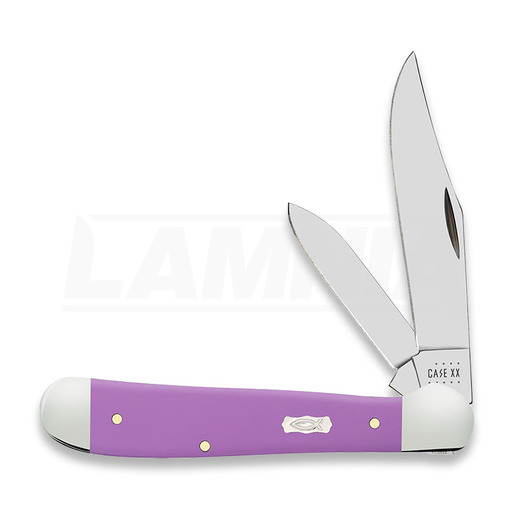 Case Cutlery Ichthus Lilac Synthetic Smooth Copperhead pocket knife 39161