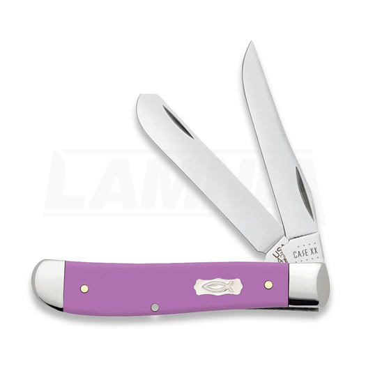 Pocket knife Case Cutlery Lilac Synthetic Smooth Mini Trapper 39163
