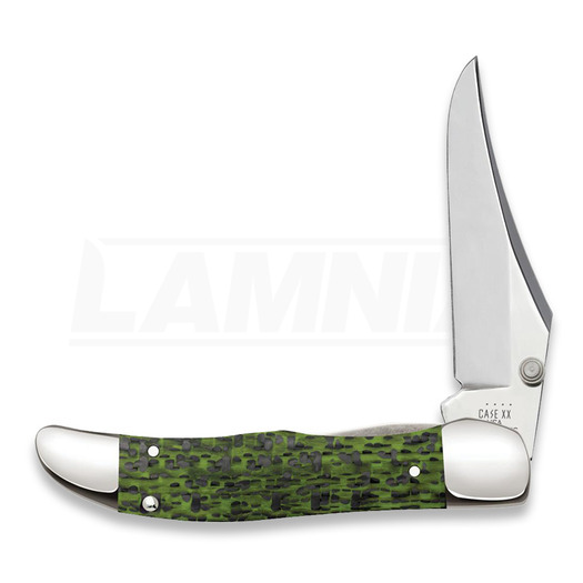 Case Cutlery Kickstart Green & Black Carbon Fiber Weave Mid-Folding Hunter pocket knife 50711