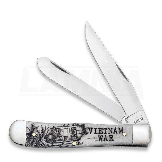 Перочинный нож Case Cutlery War Series Smooth Natural Bone Trapper Vietnam 50952