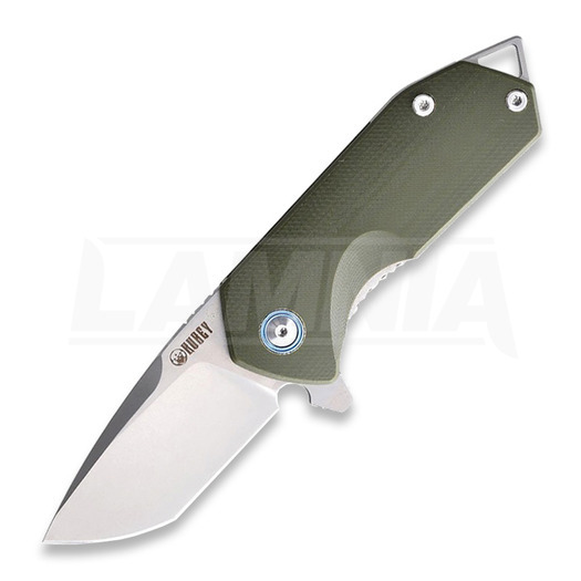 Kubey EDC Linerlock Green folding knife