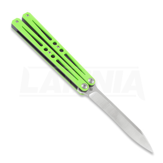 Nož motýlek Ryworx Setsuna Drop Point, neon green