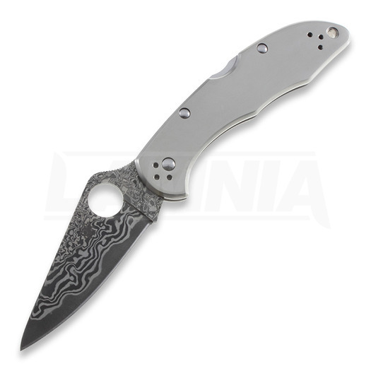 Складной нож Spyderco Delica 4 Titanium Damascus C11TIPD