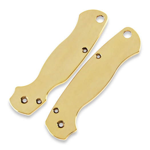 BrassHeads Spyderco Para-Military 2 handle scales, brass