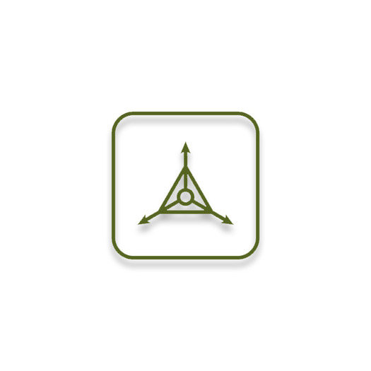 Triple Aught Design Logo Sticker PCV OD Green 1.0"