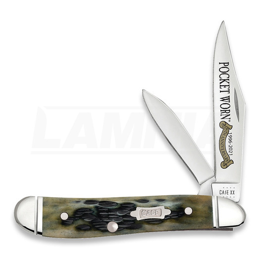 Zavírací nůž Case Cutlery Pocket Worn Olive Green Bone Peach Seed Jig Peanut 38196