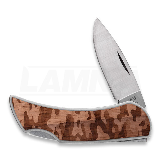Nóż składany Case Cutlery Woodchuck Camo Brushed Stainless Steel Executive Lockback 64323