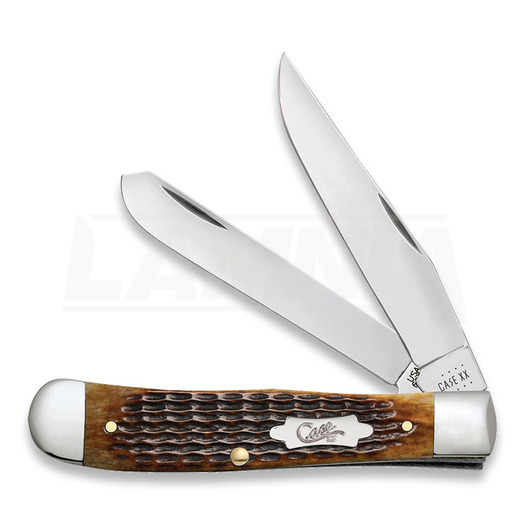 Pocket knife Case Cutlery Antique Bone Rogers Corn Cob Jig Trapper 52832
