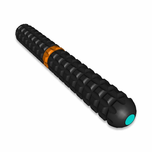 Audacious Concept Tenax Pen Aluminium pen, Orange Ring AC701050113