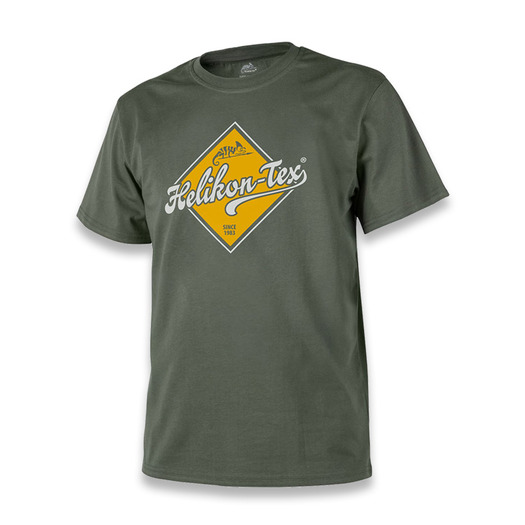 T-shirt Helikon-Tex Road Sign, verde oliva TS-HRS-CO-02