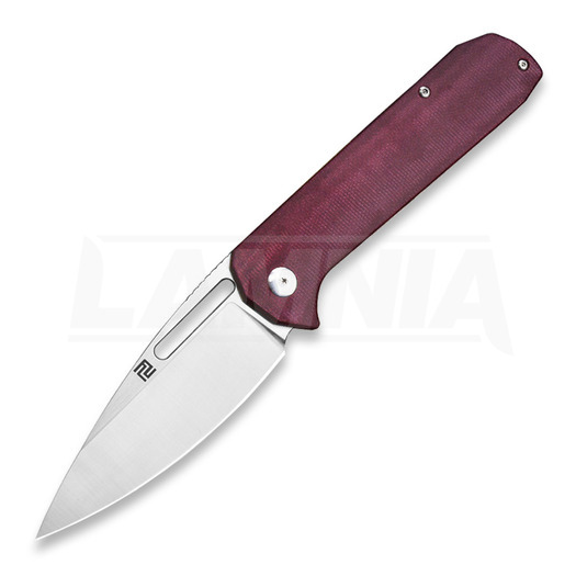 Artisan Cutlery Arion CPM S35VN 折り畳みナイフ, Micarta Titanium, 赤