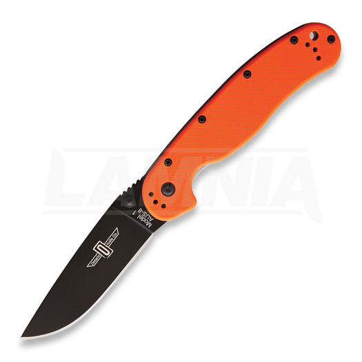 Ontario RAT I 折り畳みナイフ, オレンジ色, 黒 8846OR
