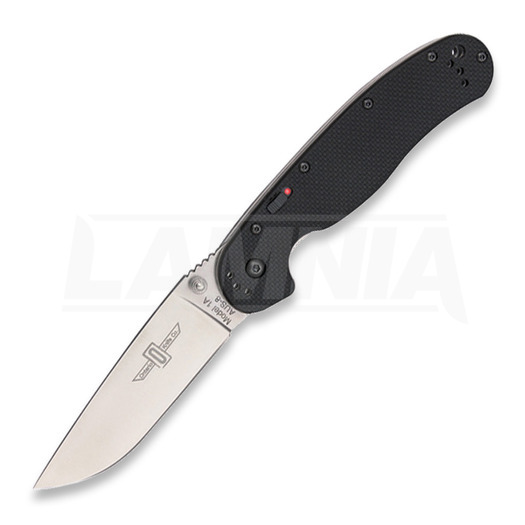 Ontario RAT IA SP Linerlock A/O folding knife, black 8870