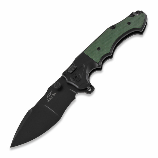 Andre de Villiers Javelin G10 折り畳みナイフ, black/od green