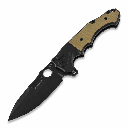 Πτυσσόμενο μαχαίρι Andre de Villiers Mini Pitbiss Two G10, black/khaki