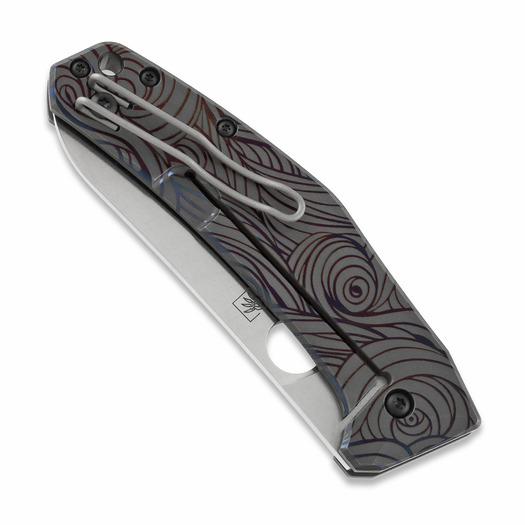 Πτυσσόμενο μαχαίρι Spyderco SpydieChef CQI, purple currents C211TIPLS11
