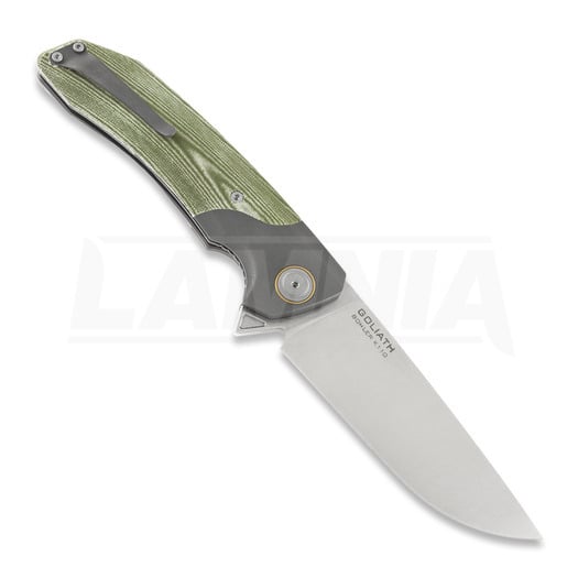 Maxace Goliath 2.0 folding knife, od green micarta