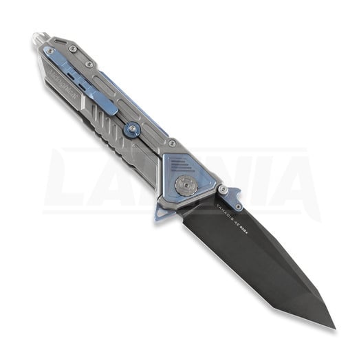 Maxace Mammoth folding knife, tanto, blue