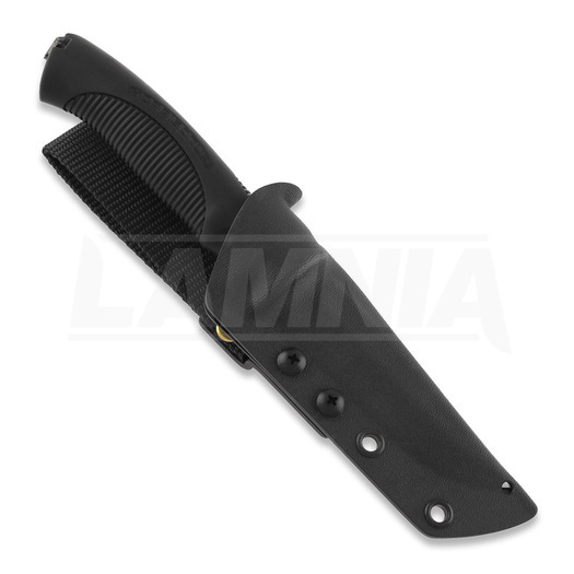 Rokka Korpisoturi knife, black, kydex sheath