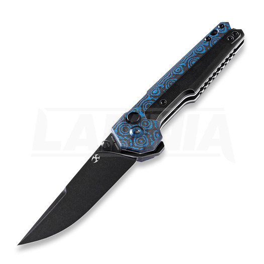 Kansept Knives EDC Tac Linerlock összecsukható kés, Black/Blue