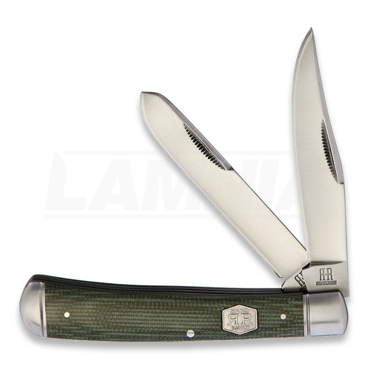 Rough Ryder Trapper Green Micarta pocket knife