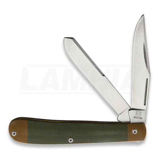 Перочинный нож Rough Ryder Trapper Green G10