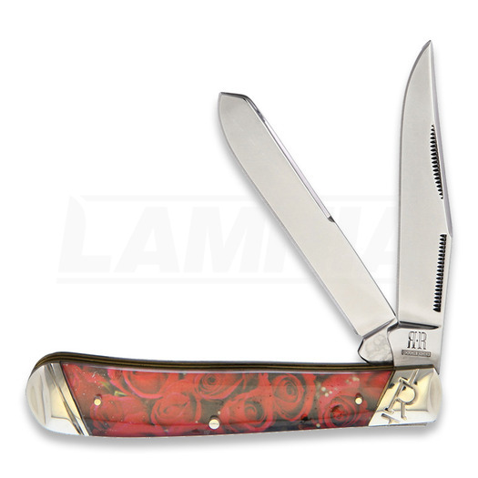 Rough Ryder Red Rose Trapper pocket knife
