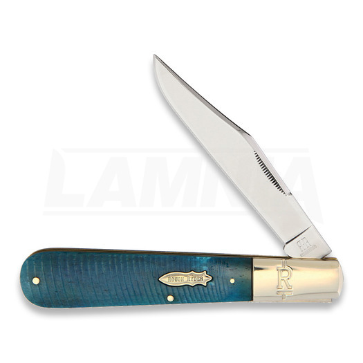 Rough Ryder Black & Blue Barlow pocket knife