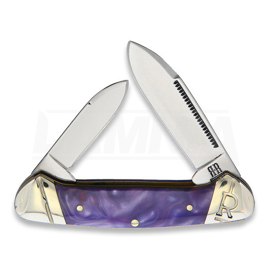 Rough Ryder Small Canoe Purple Swirl pocket knife