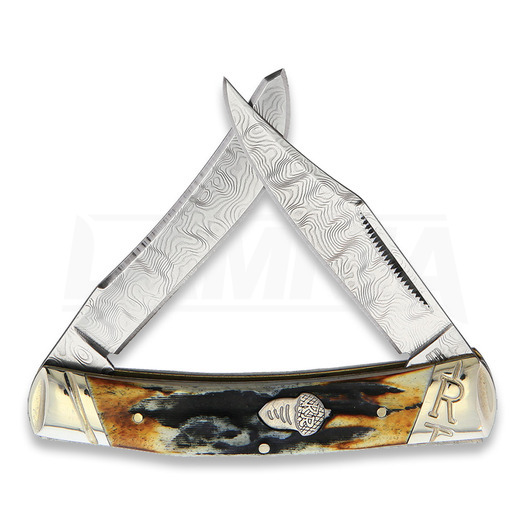 Rough Ryder Small Moose Cinnamon Stag pocket knife
