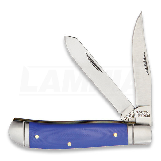 Rough Ryder Trapper Blue G10 pocket knife