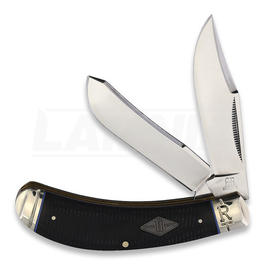 Rough Ryder Saddlehorn Micarta pocket knife, svart