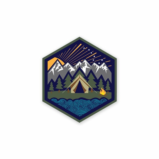 Prometheus Design Werx All Terrain Campsite Mini-Sticker