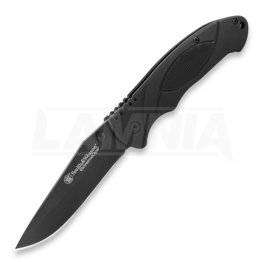 Smith & Wesson Extreme Ops Linerlock 折り畳みナイフ, 黒