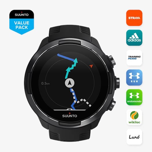 Suunto 9 Baro 腕時計, 黒