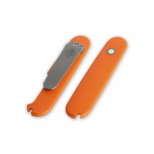 Prometheus Design Werx G10 SAK Scales Smooth - Orange handle scales
