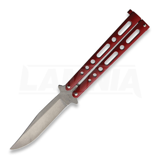 Couteau pliant Bear & Son Butterfly Red Stonewash