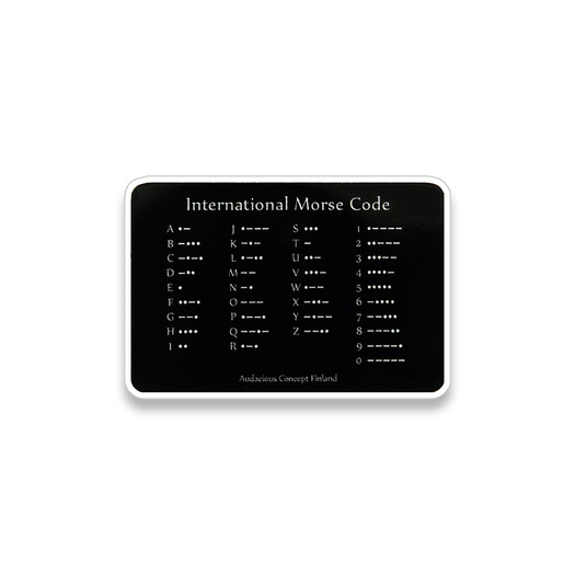 Знак Audacious Concept Morse AC, черен AC811061707