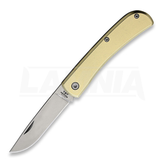 Bear & Son Yellow Aluminum Small folding knife
