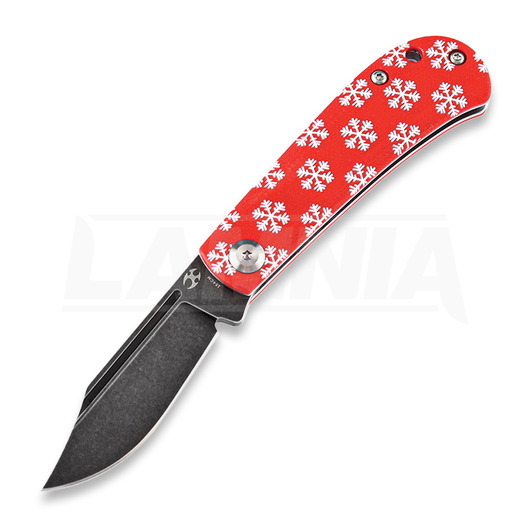 Skladací nôž Kansept Knives Bevy, Red Snowflake