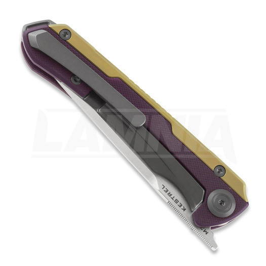 Maxace Kestrel folding knife, satin, purple