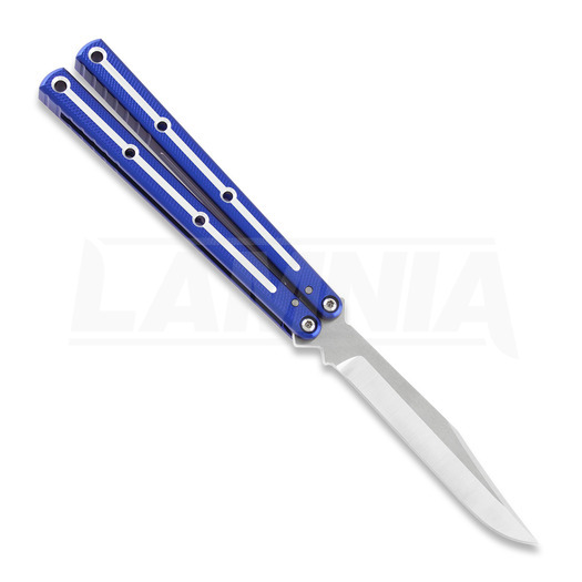 Squid Industries Krake Raken Bowie Dual-Tone Blue V2.5 balisong kniv