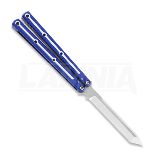 Nož motýlek Squid Industries Krake Raken Tanto Dual-Tone Blue V2.5