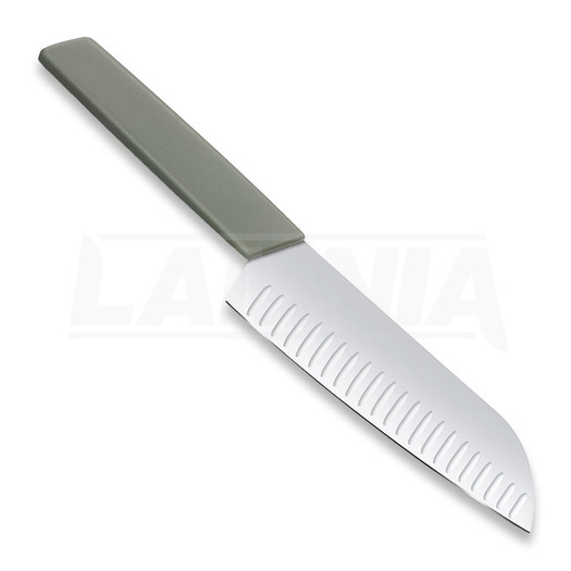 Japanese kitchen knife Victorinox Swiss Modern Santoku 17cm, zelená