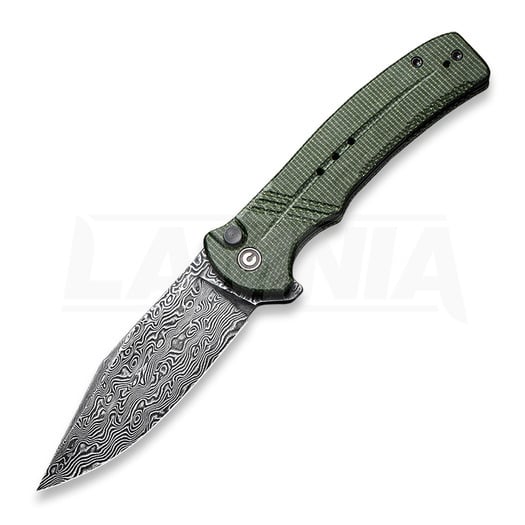 Складной нож CIVIVI Cogent Damascus, green micarta C20038D-DS1