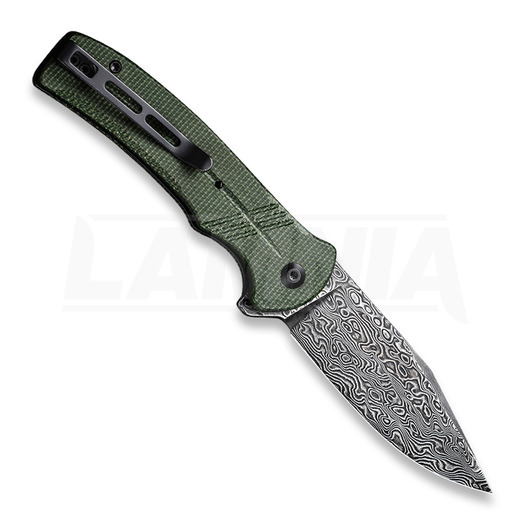 Skladací nôž CIVIVI Cogent Damascus, green micarta C20038D-DS1