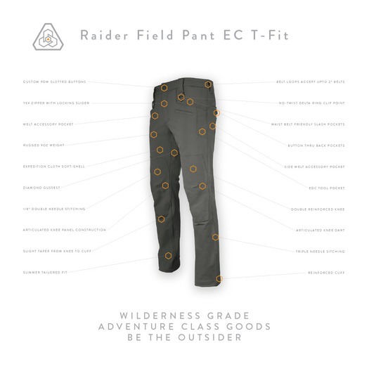 Prometheus Design Werx Raider Field Pant-EC T-Fit - UFG housut
