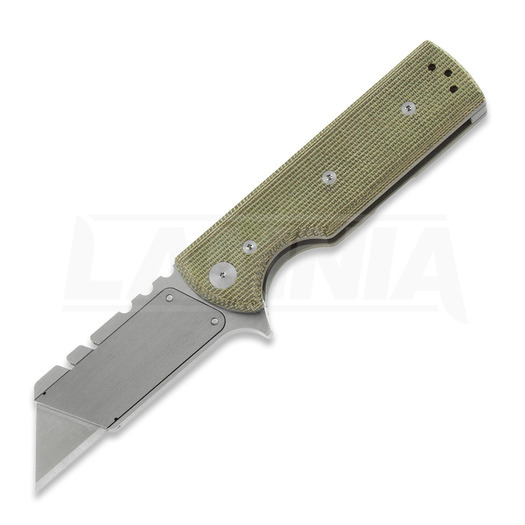 Chaves Knives CHUB Flipper folding knife, green micarta